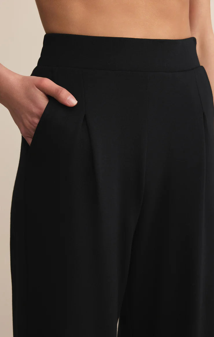 Z Supply Round Trip Black Track Pant