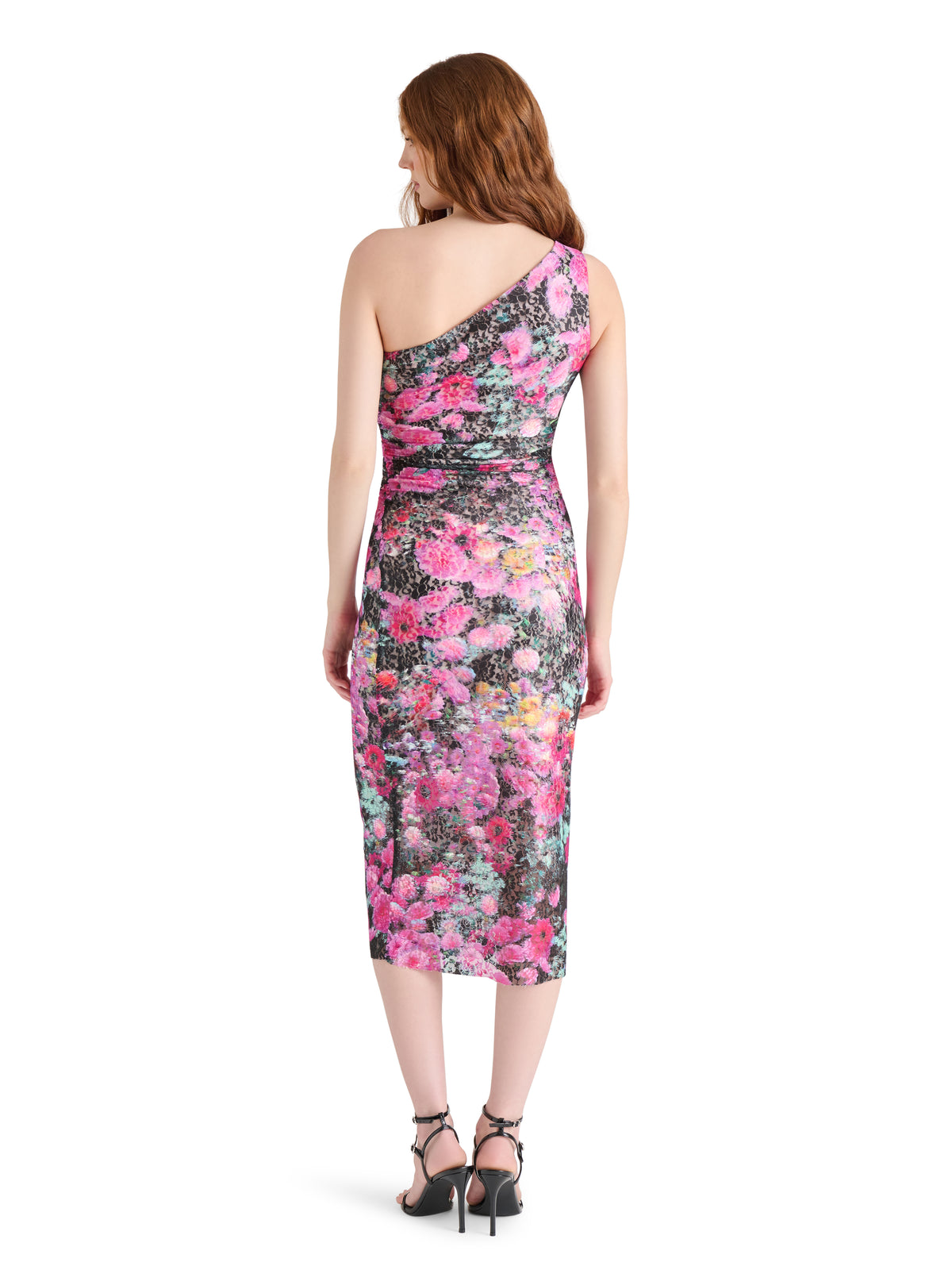 Steve Madden Sacha Floral One Shoulder Dress
