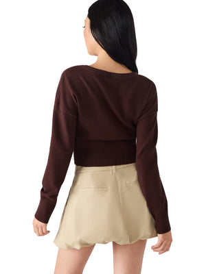 Steve Madden Lauryn Chocolate Cardigan
