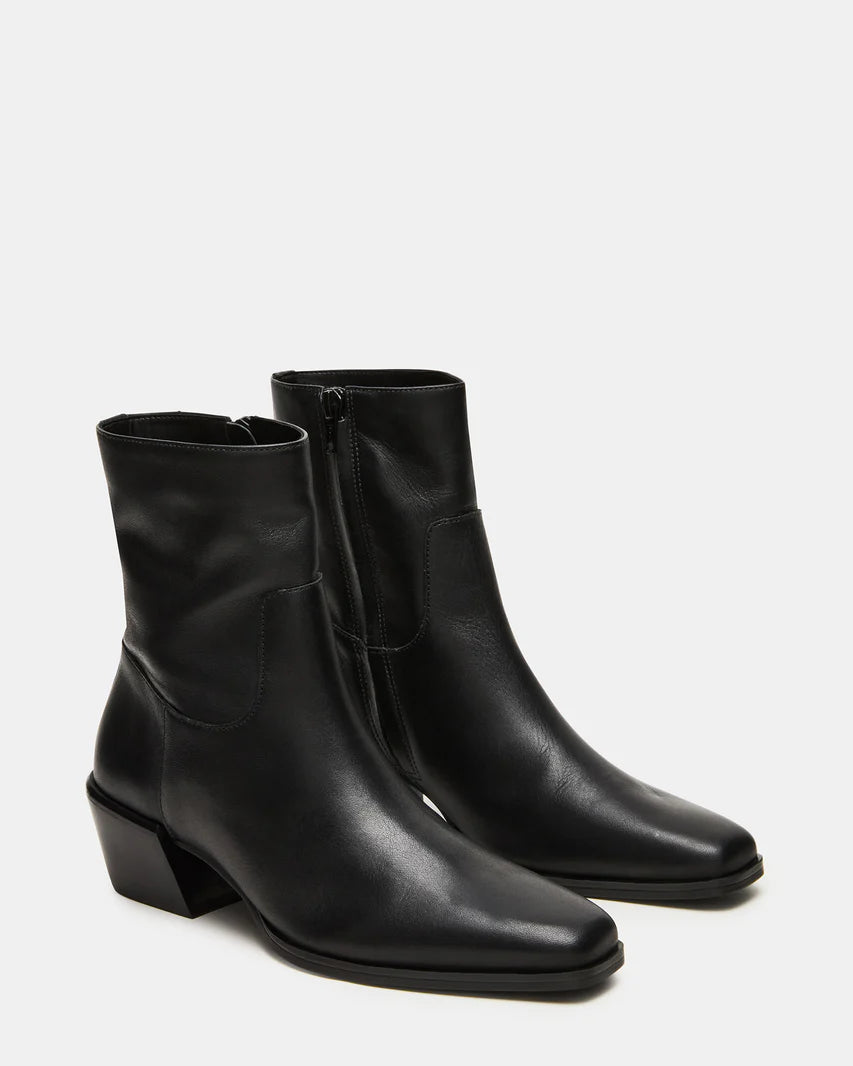 Steve Madden Daney Black Leather Boot