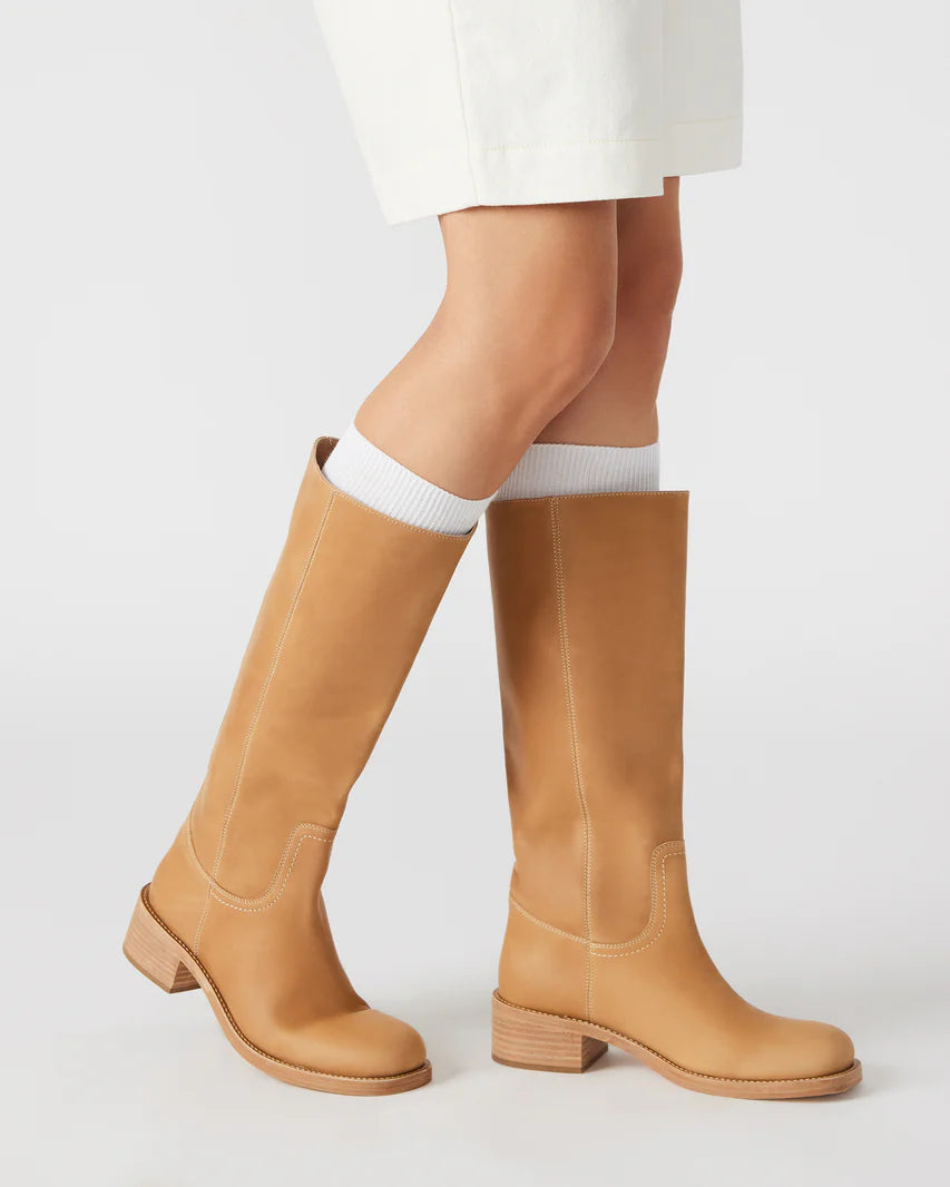 Steve Madden Riggs Banana Leather Knee High Boot