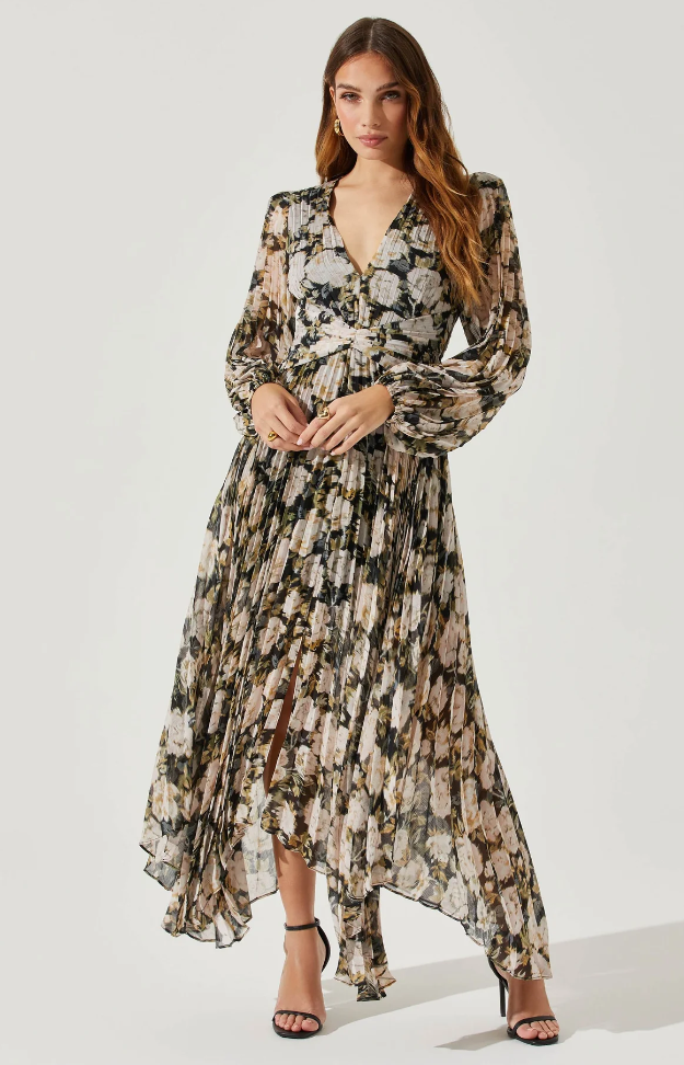 Astr the label top floral print dress