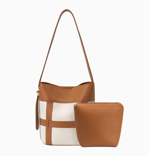 Brynn Saddle Recycled Vegan Shoulder Bag