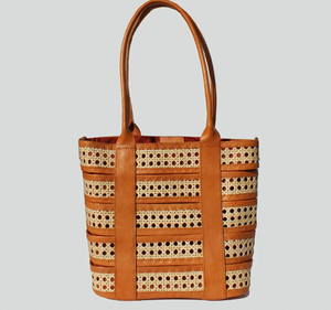 Garjita Rattan Tote handbag - 2 Colors