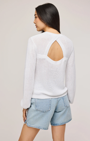 Gentle Fawn Maxine White Pullover Sweater