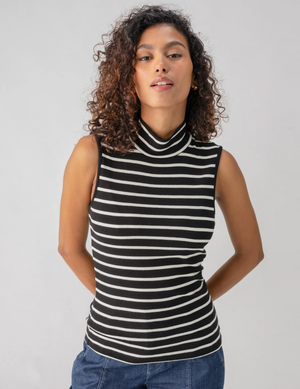 Sanctuary ESSENTIAL SLVLESS MOCK NECK