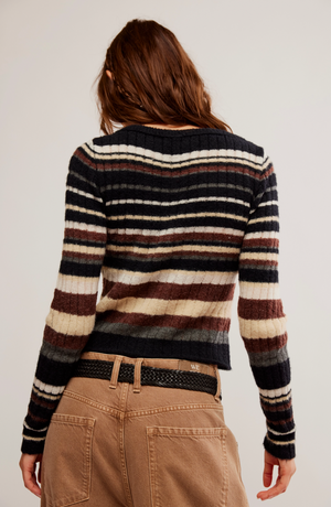 Free People LUMEN STRIPE PULLOVER