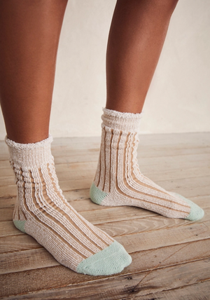 Free People PLUSH INSIDE OUT CREW SOCKS