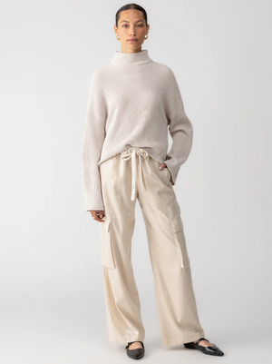 Sanctuary Pull-on Sequin Cargo Almond Pant