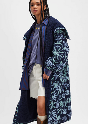 Free People This Love Cardi Night Sky Coat