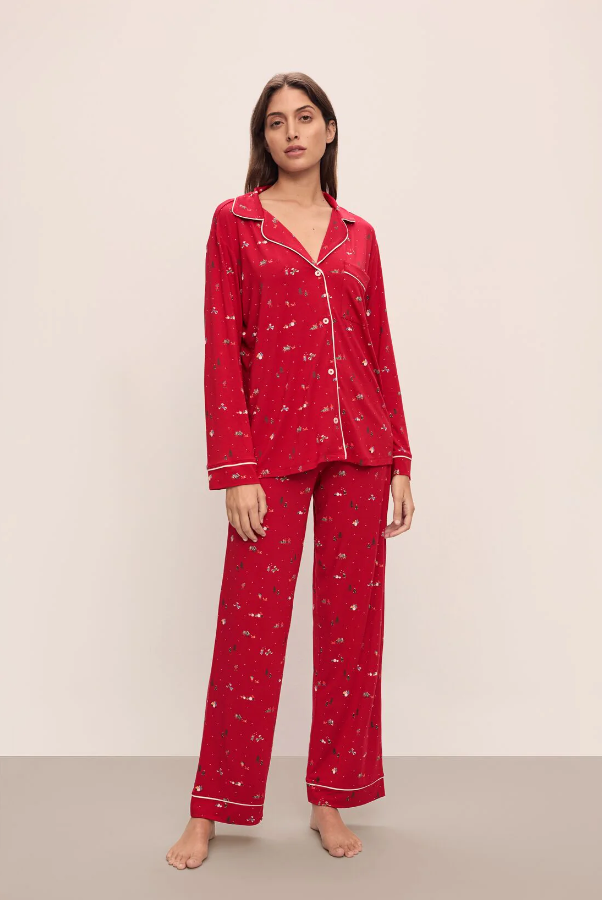 eberjay Gisele Printed Long PJ Set in Winter Wonderland