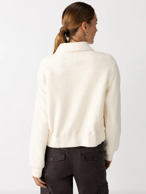 Sanctuary Cruise Knit Jacket in Ivory Chalk