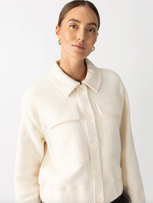 Sanctuary Cruise Knit Jacket in Chalk