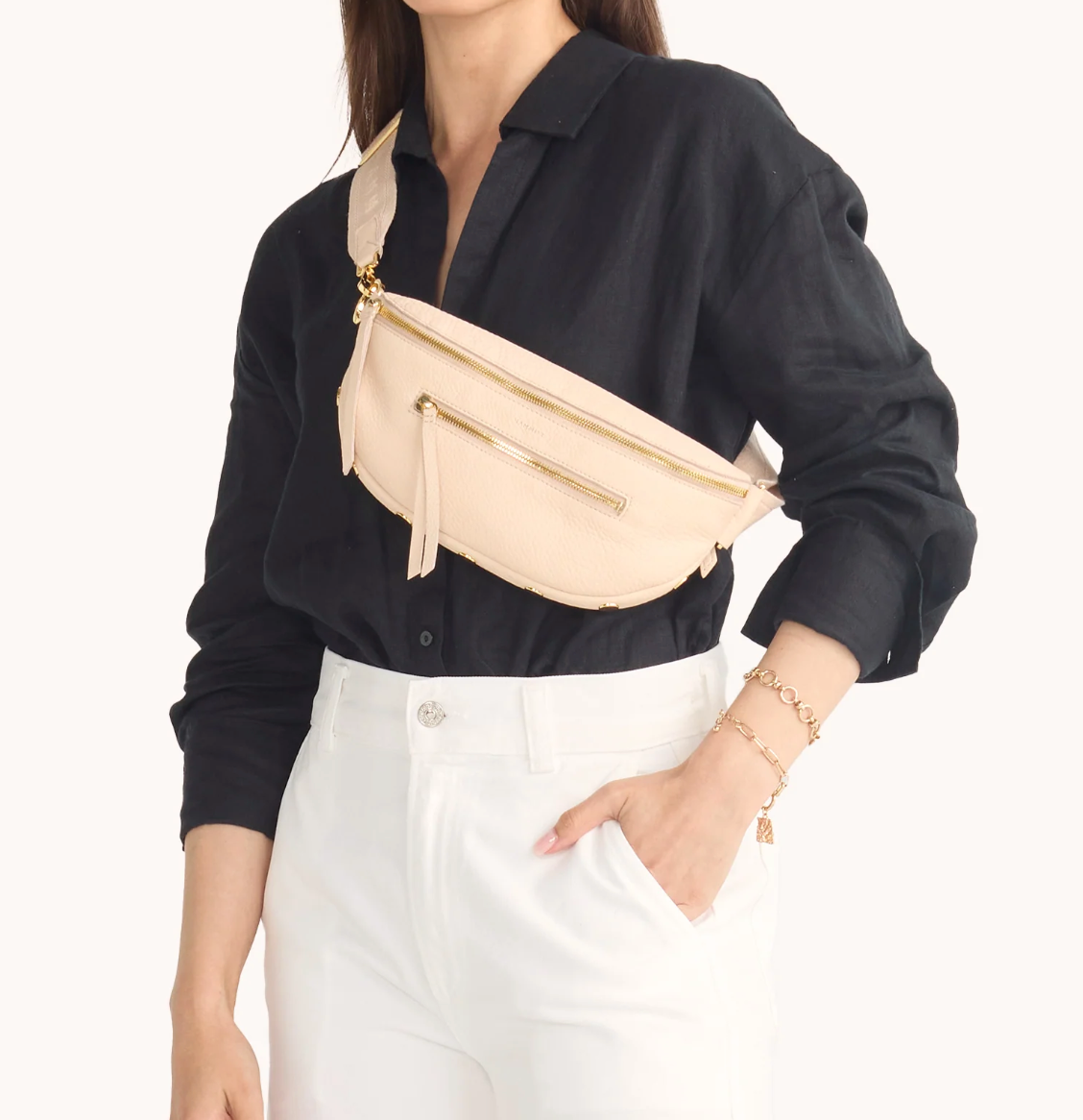 Hammitt Charles Med-Superbloom Pink Crossbody Bag