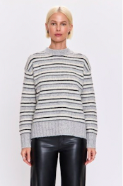 Pistola Hanna Stripped Sweater in Grey