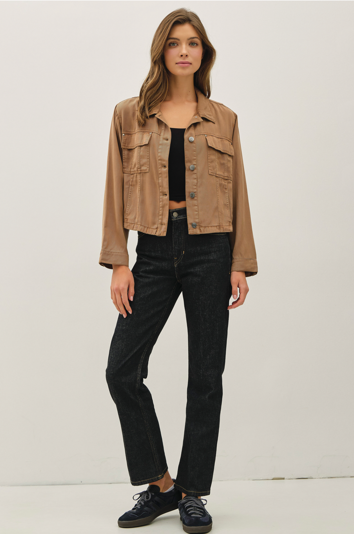 Tay Soft Tencel Jacket with Pockets