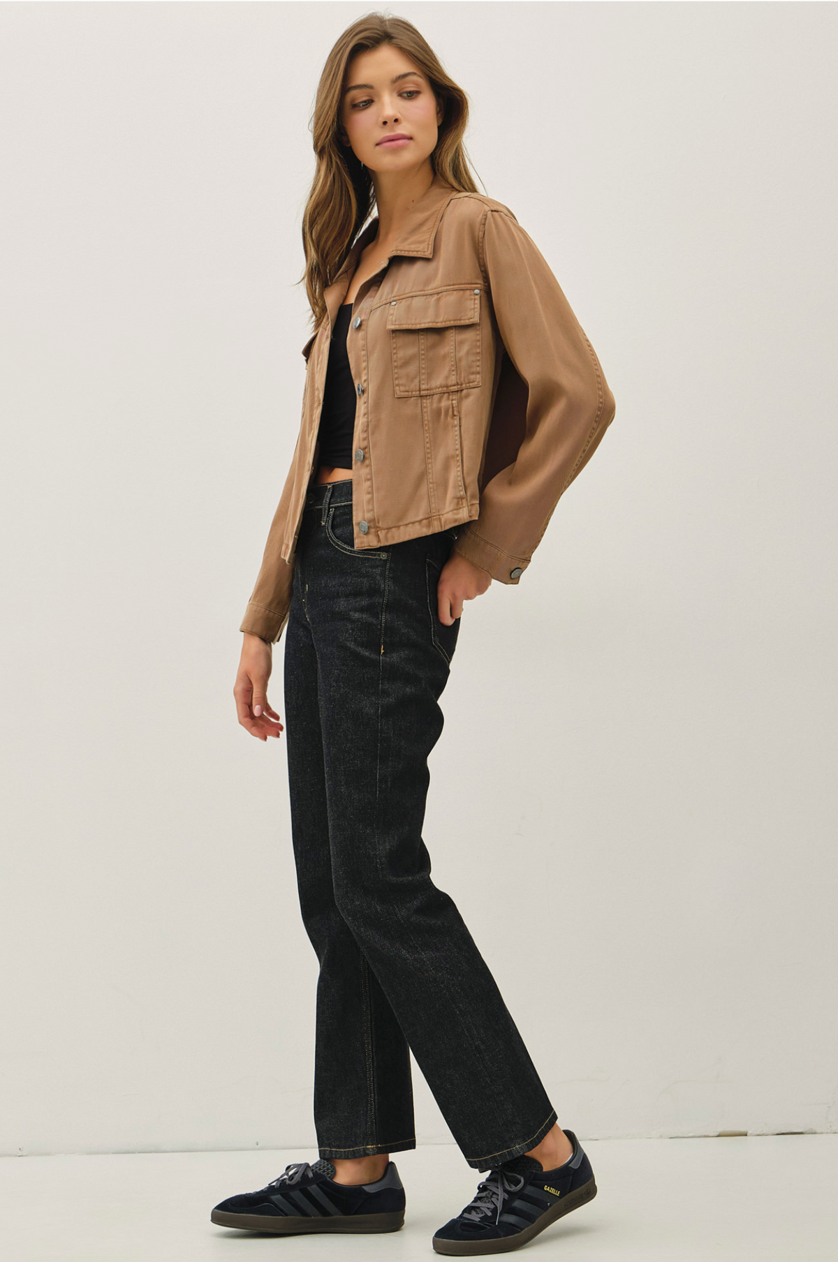 Tay Soft Tencel Jacket with Pockets