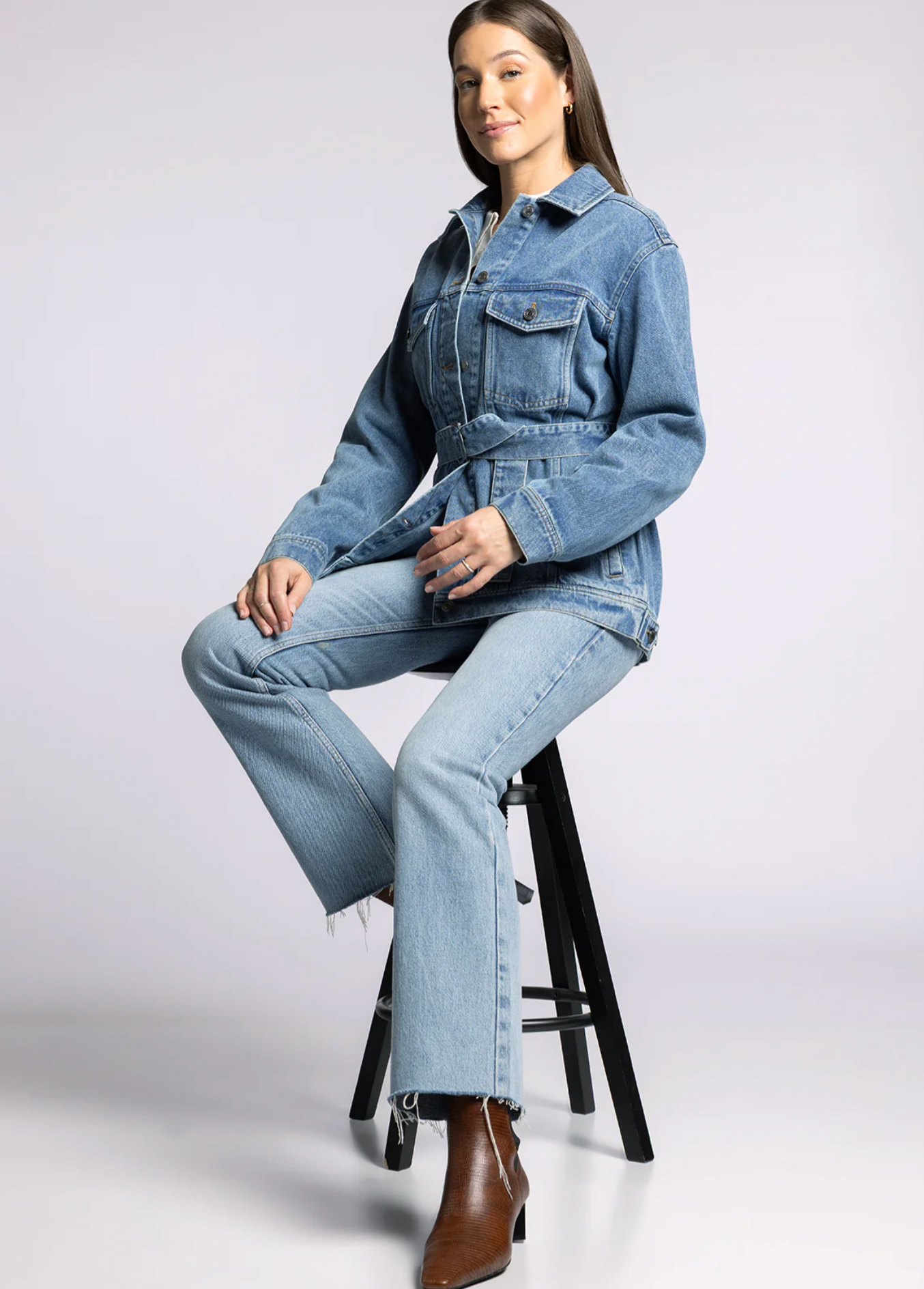 Nevada Denim Jacket in Medium Wash