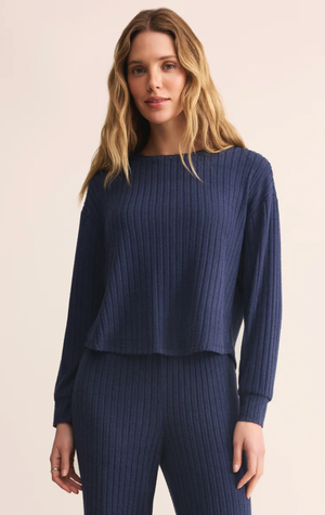 Z Supply Elfie Rib LS Top