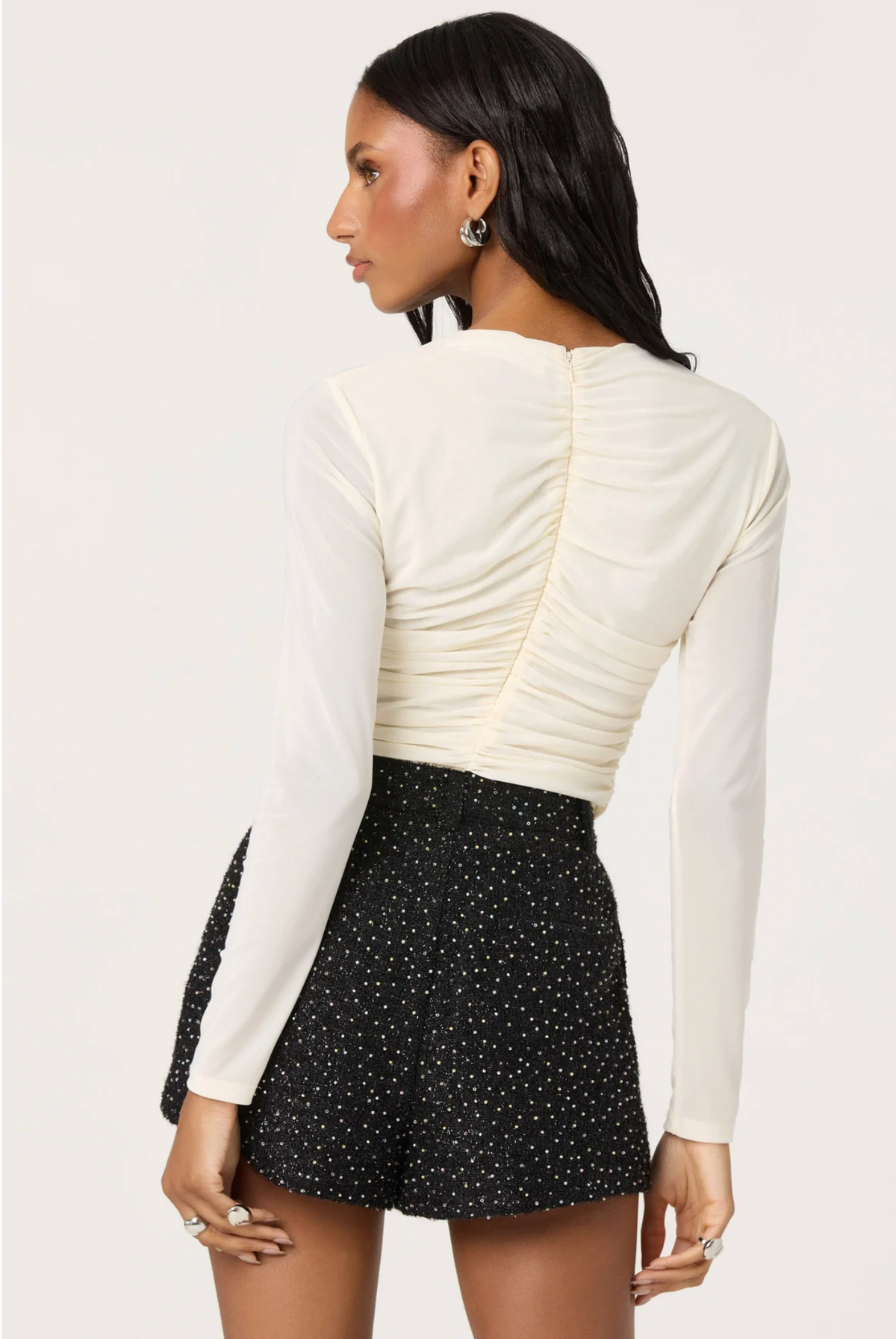 Astr the Label Yasmine Off White Top