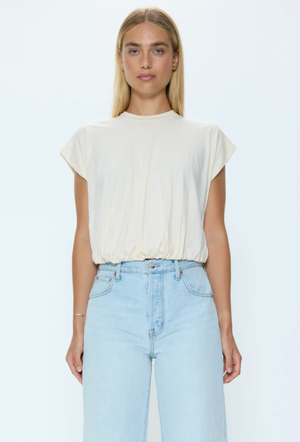 Pistola Millie Top in La Blanc