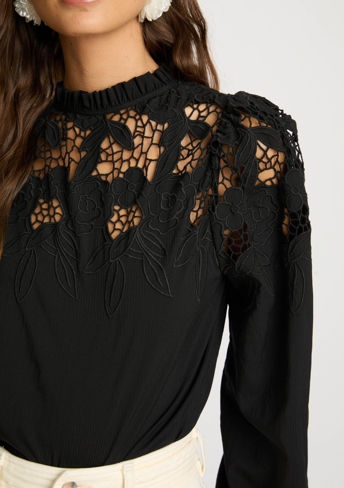 Caballero Riana Reversible Top in Black