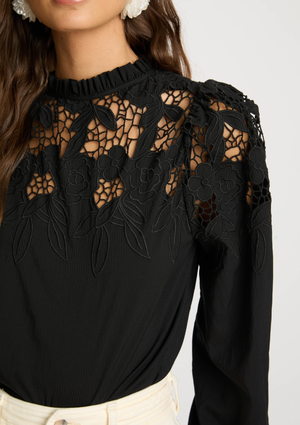 Caballero Riana Reversible Top in Black