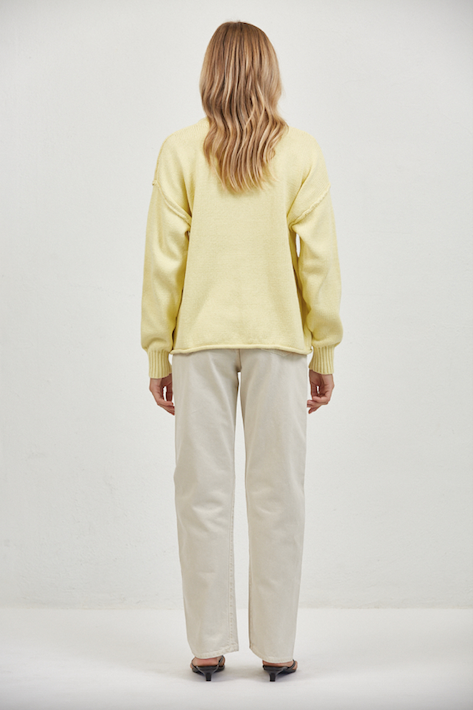 Eden Yellow Sweater Top