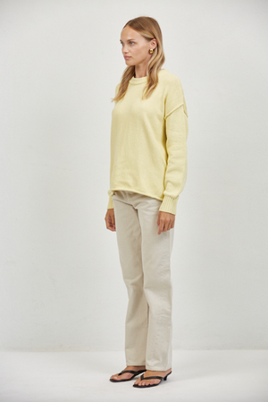 Eden Yellow Sweater Top