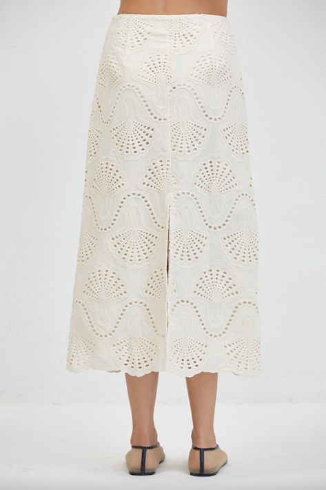 Cannes Eyelet Shell Skirt