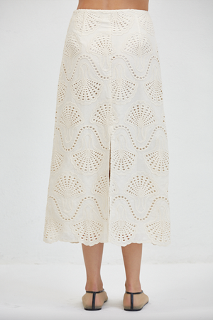 Cannes Eyelet Shell Skirt