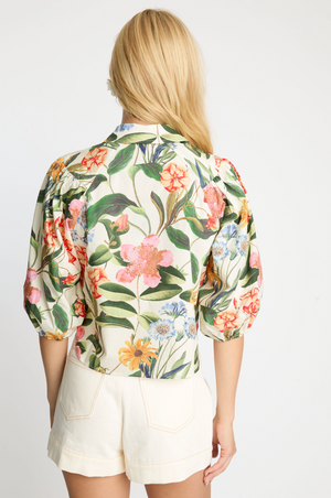 Caballero Juliette Top in Buttercream Floral