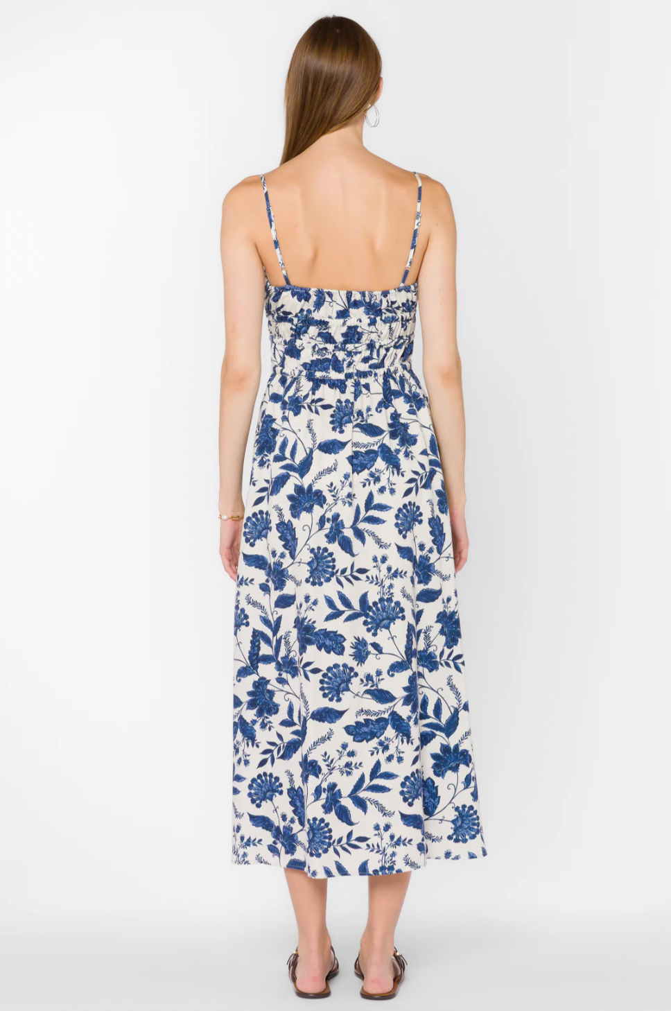 Tanella Dress in Jacobean Blue Floral
