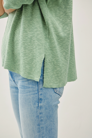 Marina Short Sleeve Sweater in Teal