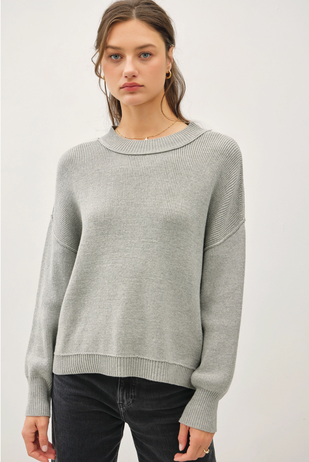 June Ribbed Knit Sweater