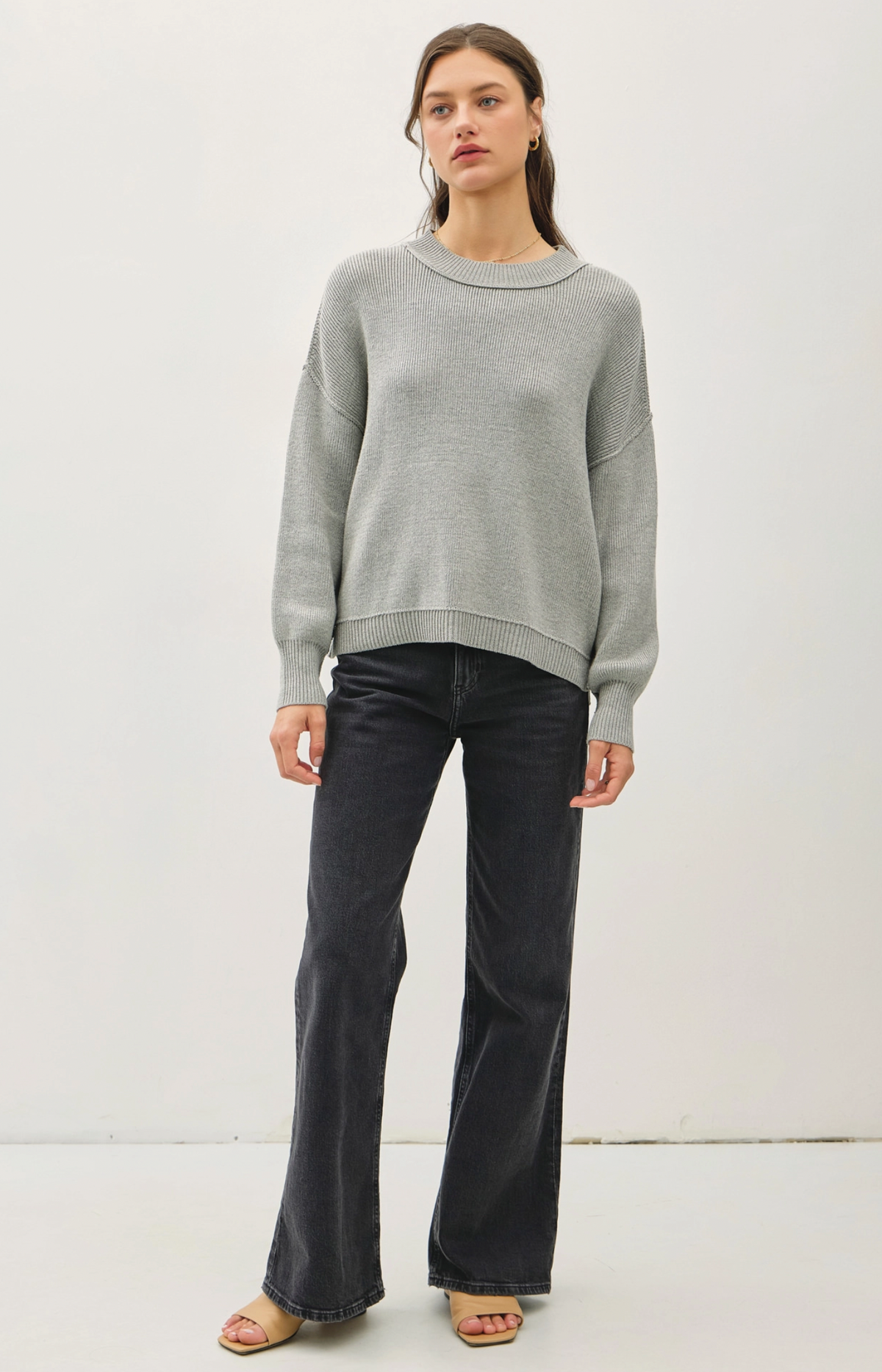 June Ribbed Knit Sweater