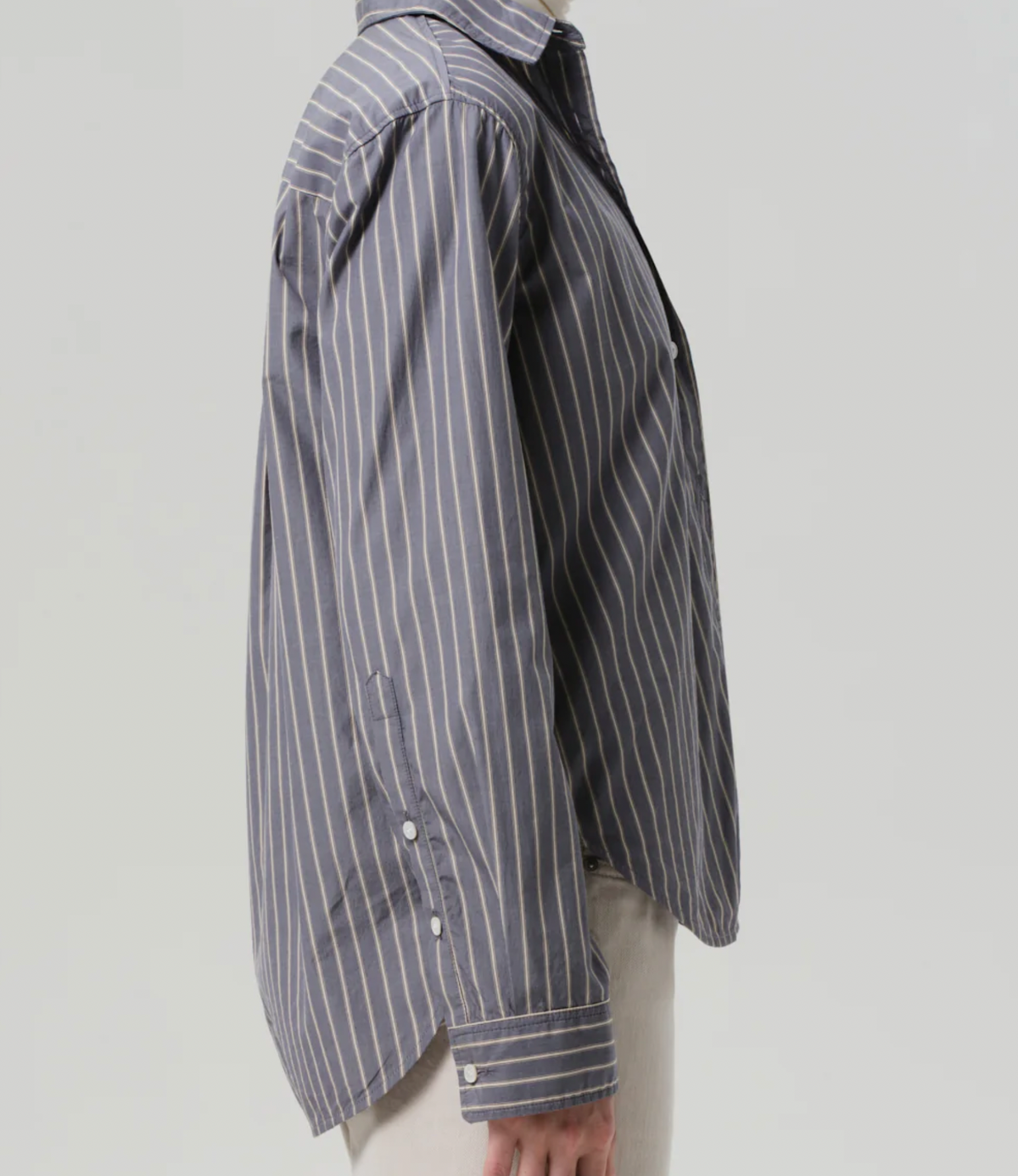 Citizens of Humanity Avni Slim Shirt in Cleo Stripe