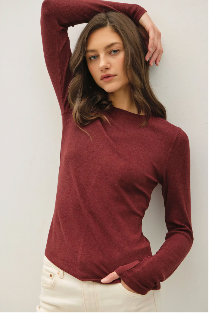 Gina Ribbed Long Sleeve