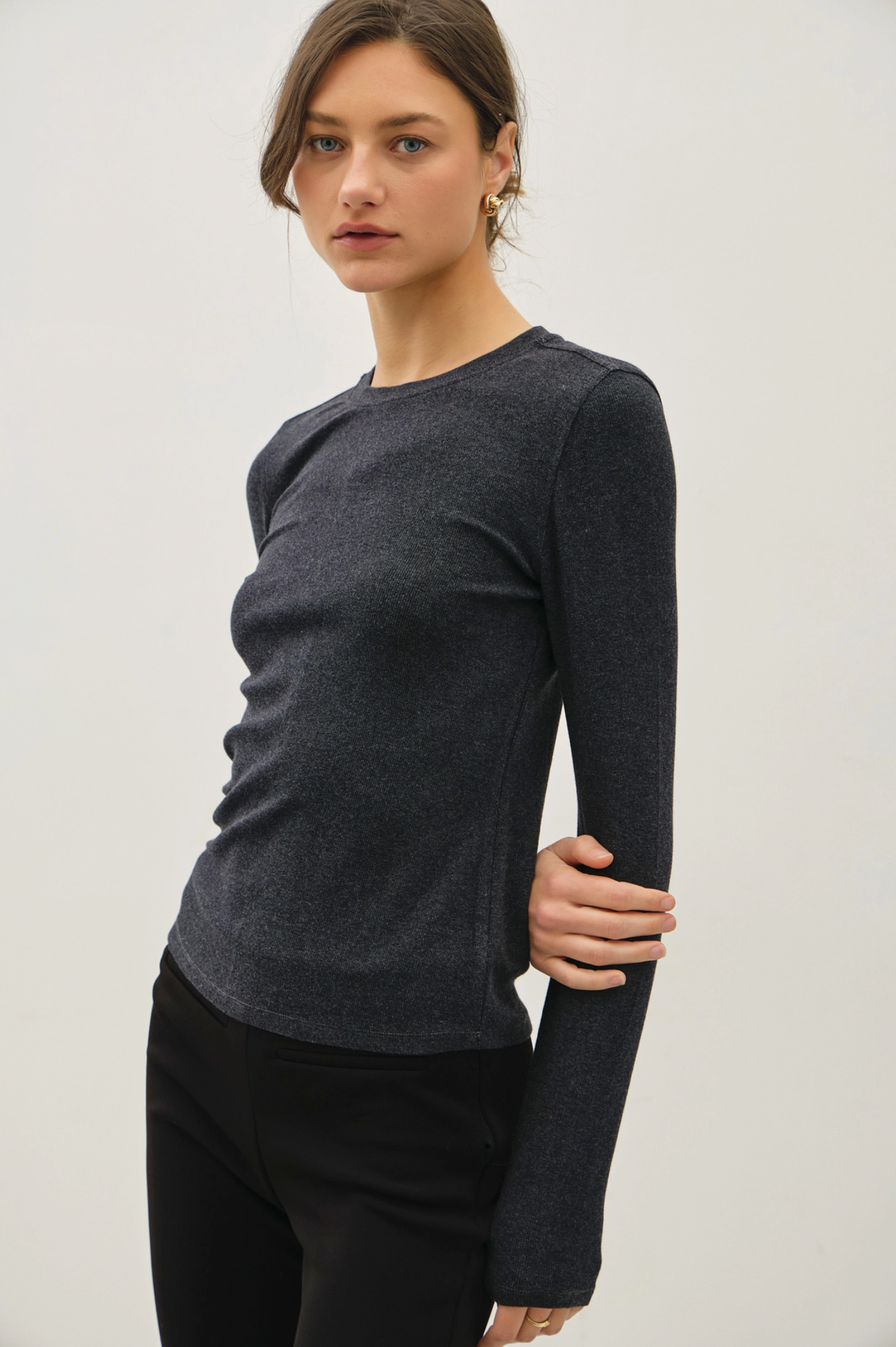 Gina Ribbed Long Sleeve