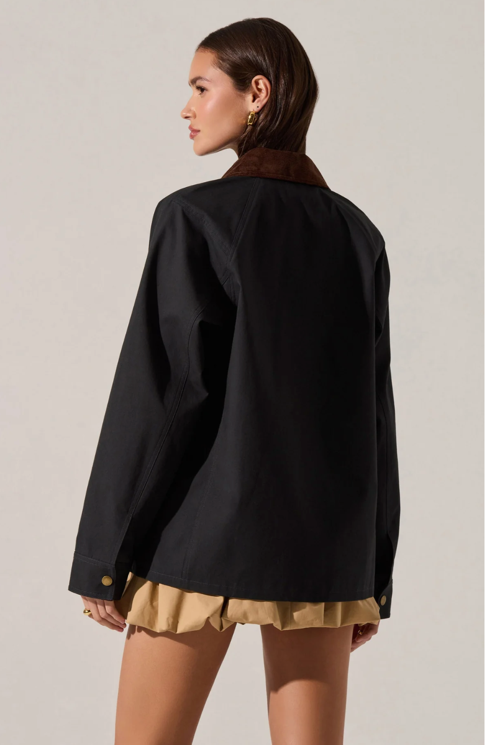 ASTR THE LABEL Rylan NAVY BARN Jacket