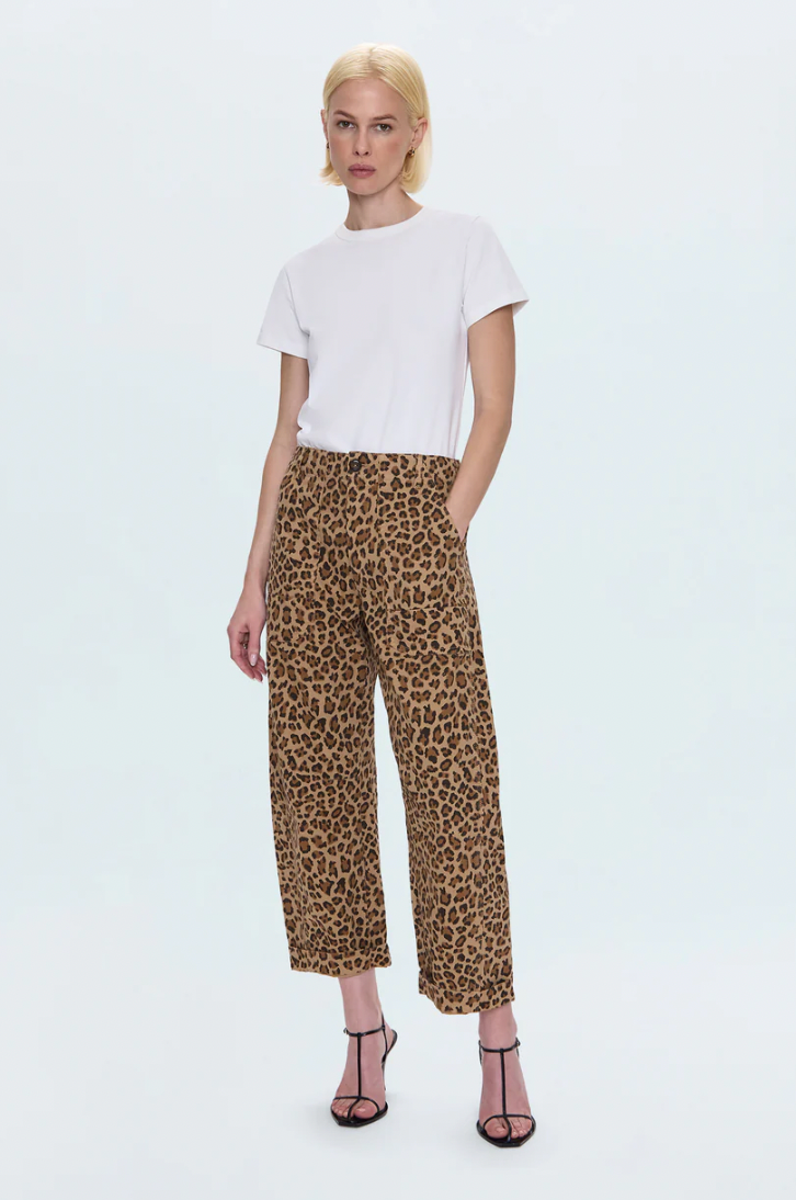 Pistola Tori Leopard Barrel Pants