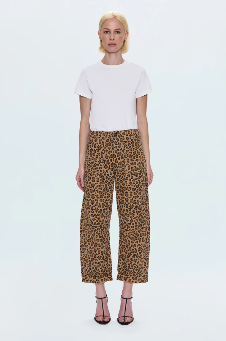 Pistola Tori Leopard Barrel Pants