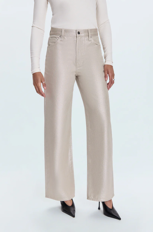 Pistola Tate Bowed High Rise in Champagne