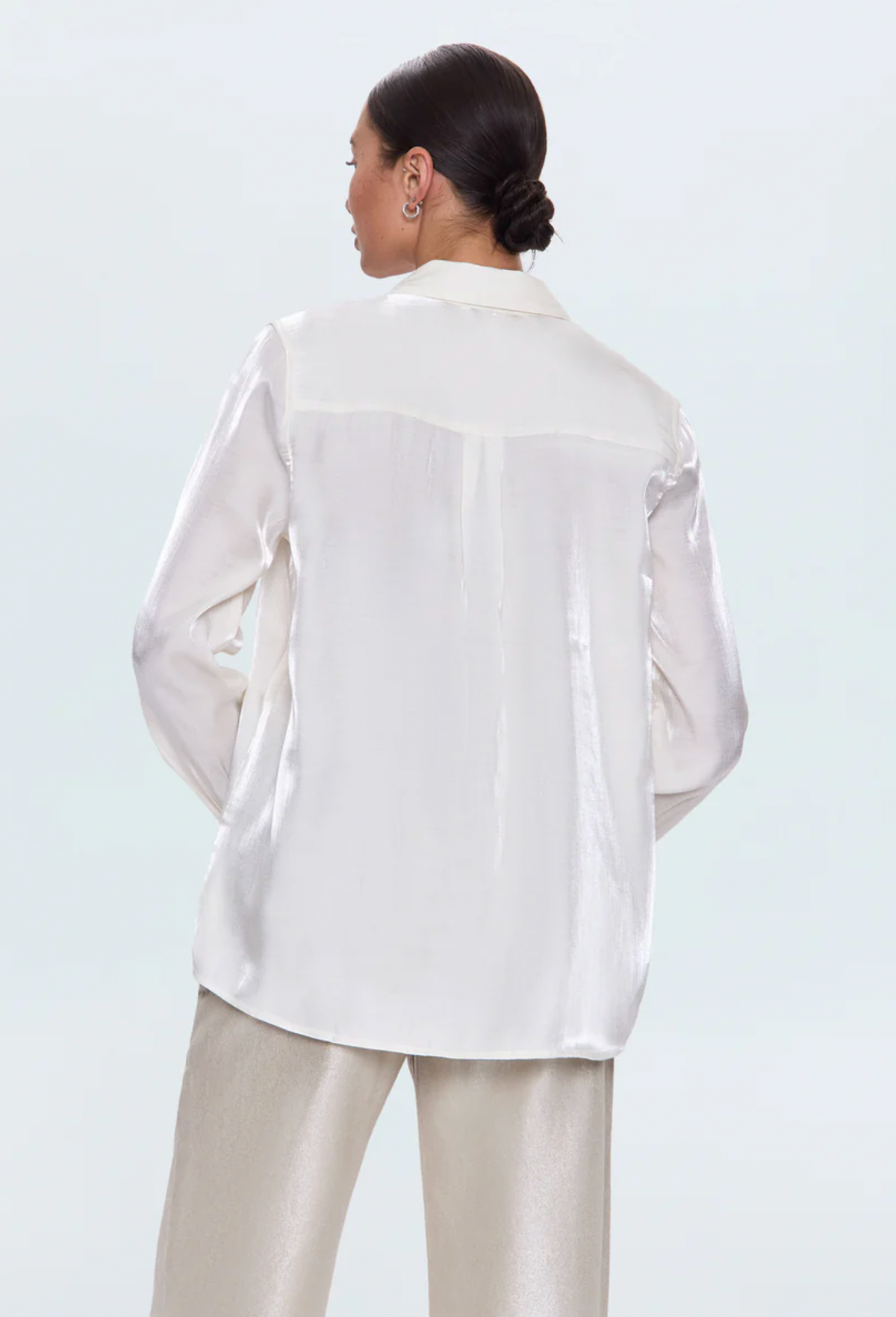 Pistola Tilda Button Down Blouse in Ecru