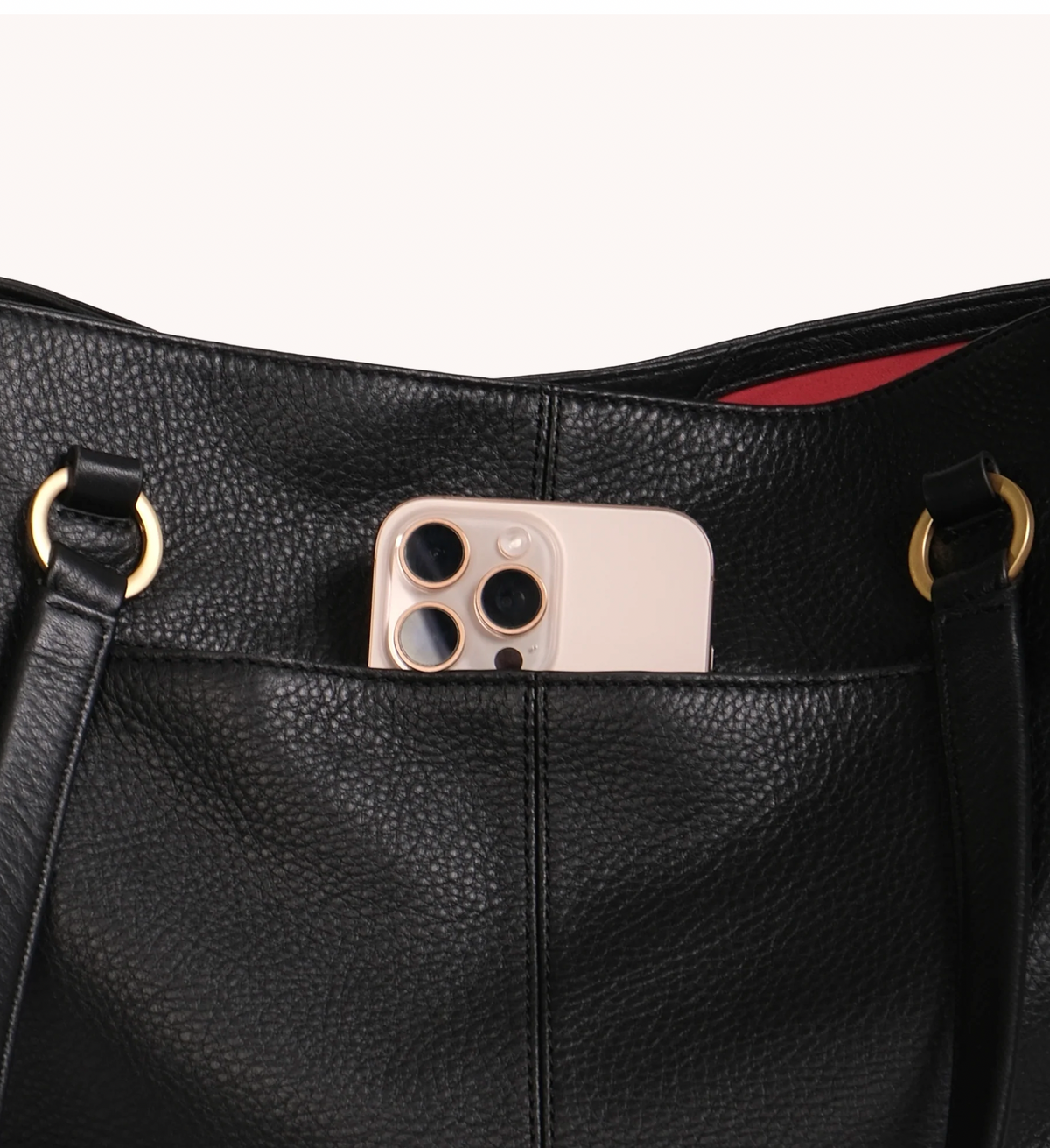 Hammitt Anderson Revival in Black with Brushed Gold