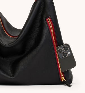 Hammitt Kyle Large in Black with Brushed Gold