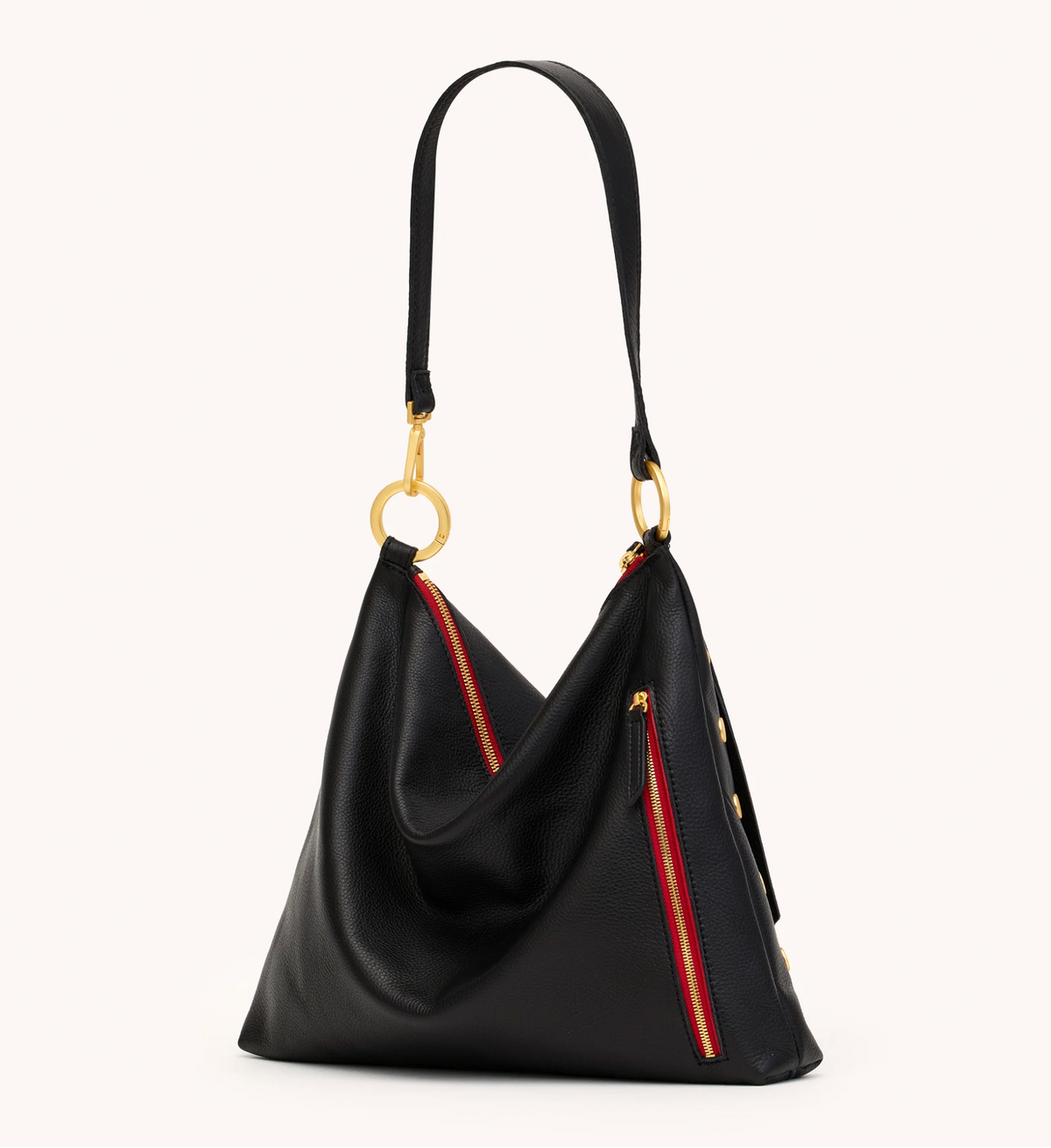 Hammitt Kyle Large in Black with Brushed Gold