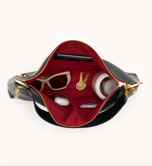 Hammitt Kyle Large in Black with Brushed Gold