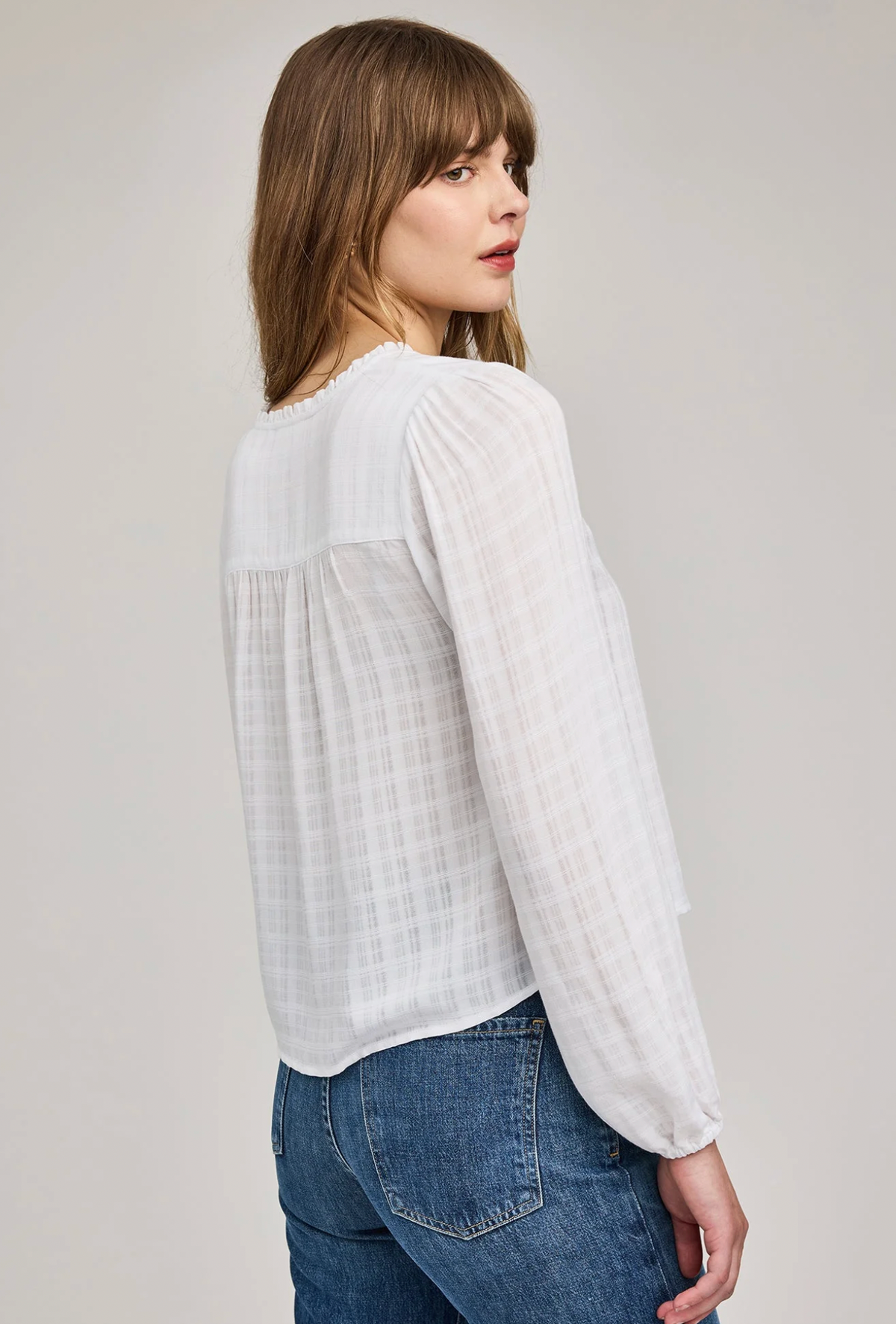 Vanessa Button Up Blouse in White