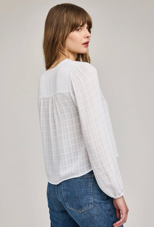 Vanessa Button Up Blouse in White
